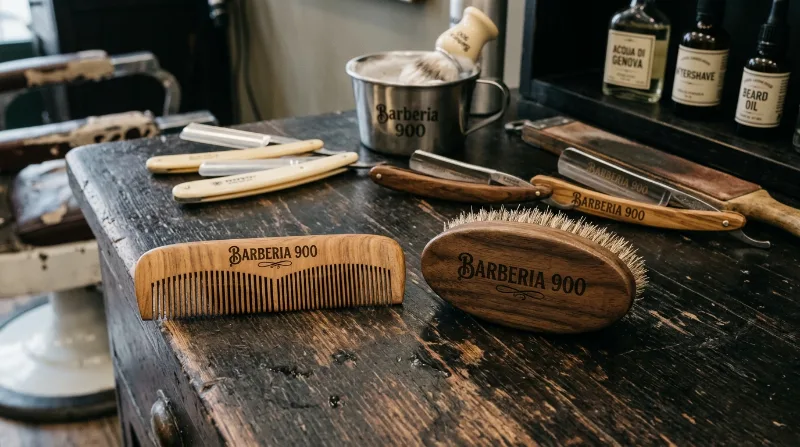 Spazzola Barba in Setole di Cinghiale